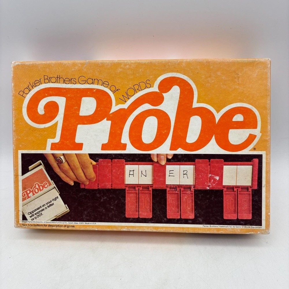 VINTAGE Probe COMPLETE Parker Brothers 1976 Classic Word Party Game